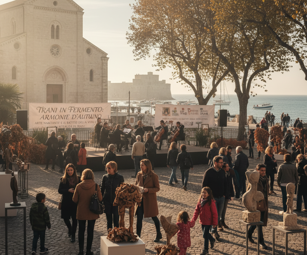 Trani in Fermento: Armonie d'Autunno, Arte Nascente e il Battito della Vita Civica