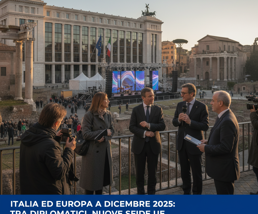 Italia ed Europa a Dicembre 2025: Tra Diplomatici, Nuove Sfide UE e un Palcoscenico Culturale Vibrante