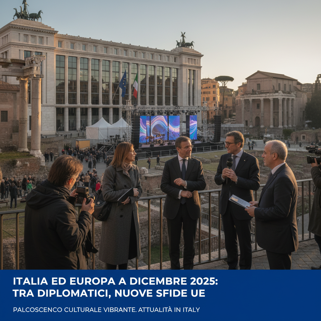 Italia ed Europa a Dicembre 2025: Tra Diplomatici, Nuove Sfide UE e un Palcoscenico Culturale Vibrante