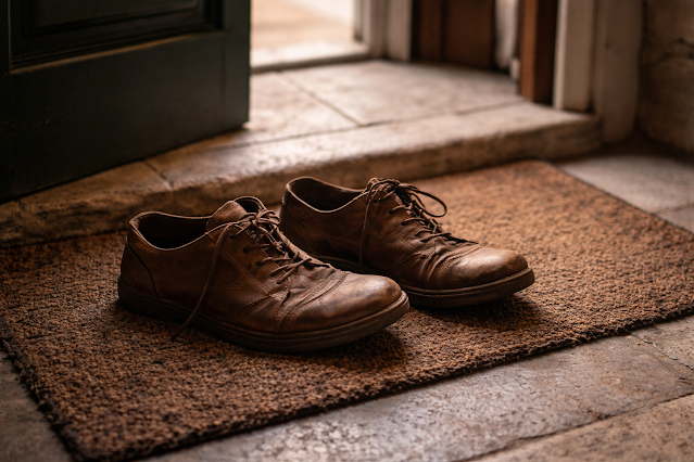 "Le scarpe sul tappetino" di Renzo Samaritani Schneider