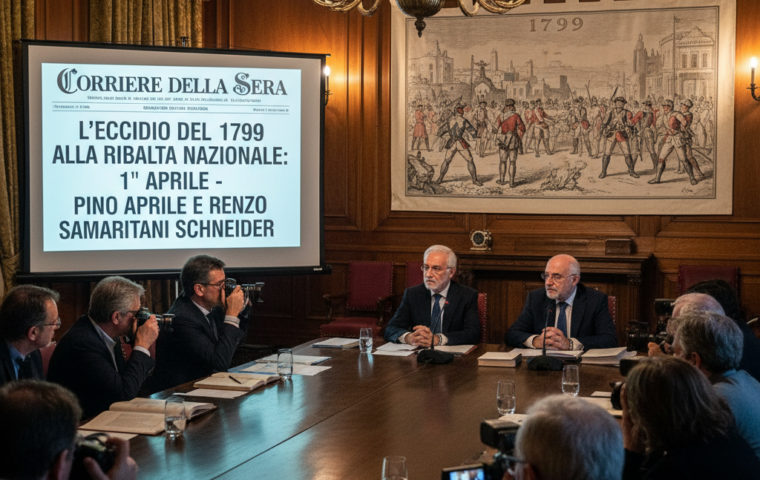 L'Eccidio del 1799 alla Ribalta Nazionale: Il Corriere della Sera Celebra l'Evento dell'1 Aprile con Pino Aprile e Renzo Samaritani Schneider