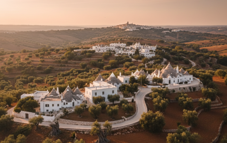 La Valle d'Itria: Sinfonia in Bianco tra Trulli, Cummerse e Ulivi Secolari
