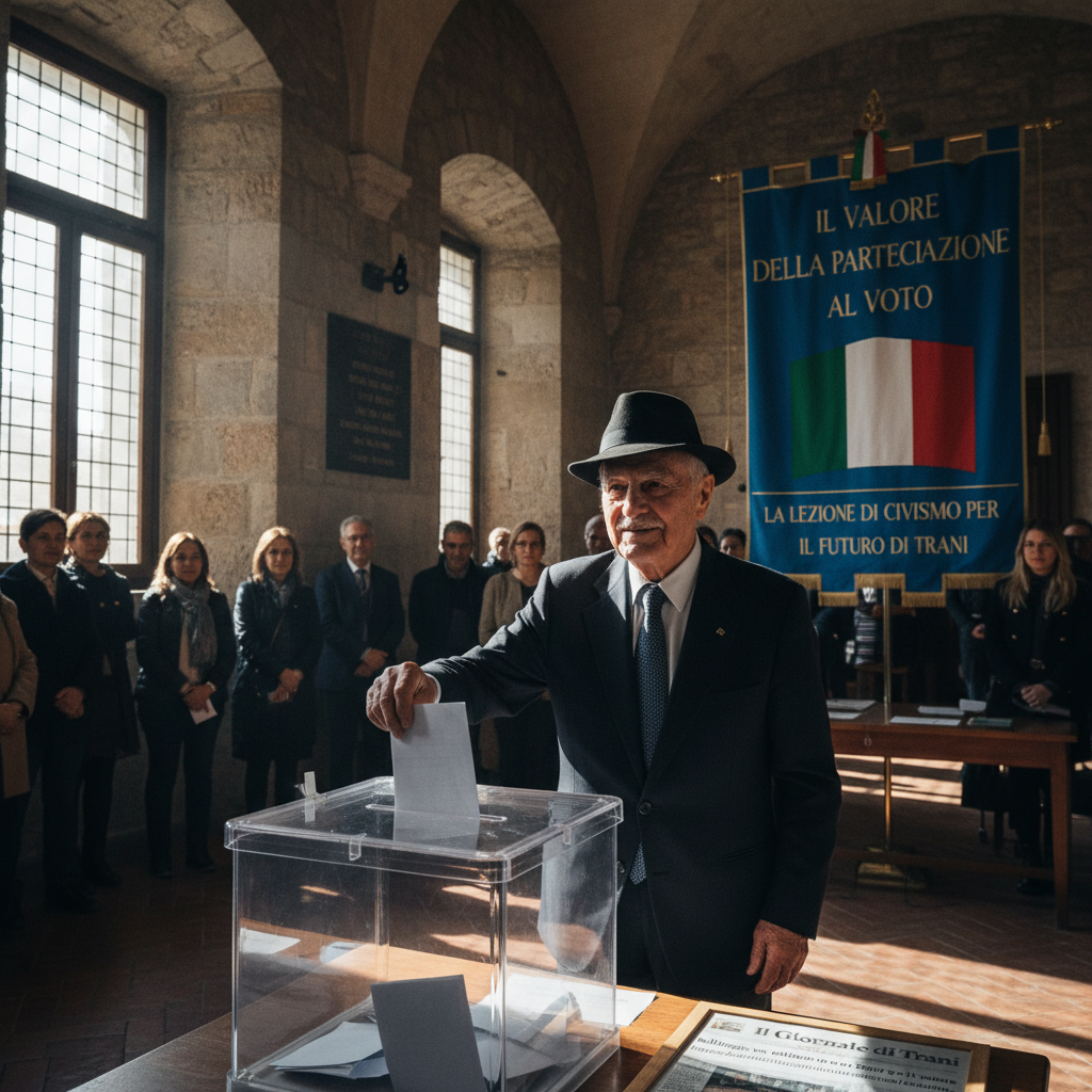 Il valore della partecipazione al voto: la lezione di civismo di un cittadino per il futuro di Trani