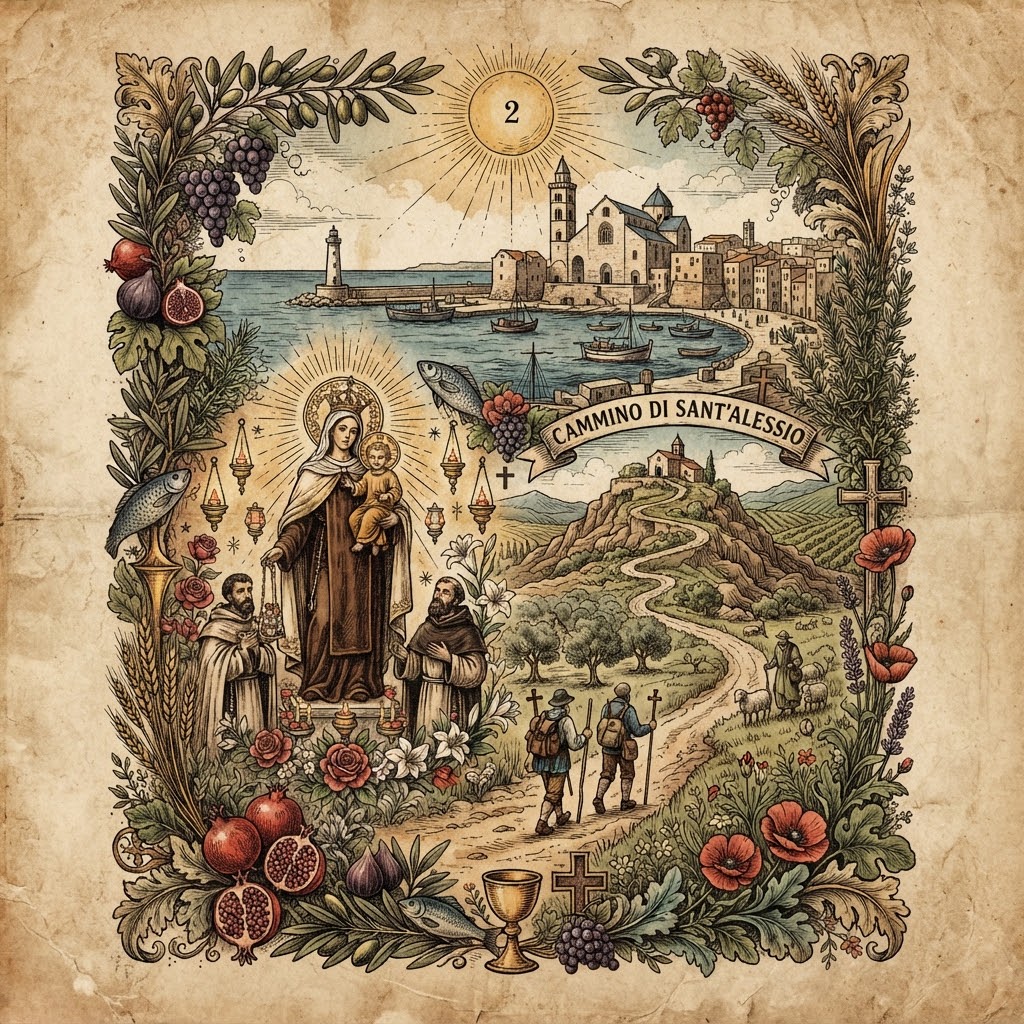 Melodie Meridionali della Terra e dello Spirito: L'Almanacco di Trani Italia News tra la Devozione del Carmelo, il Cammino di Sant'Alessio e i Sapori Vivi dell'Estate