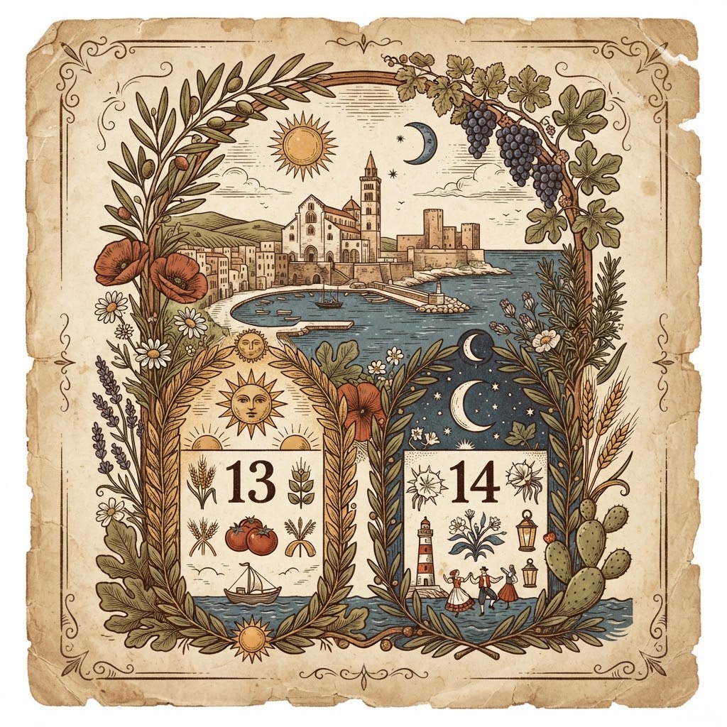 I Sentieri del Sole e le Voci del Mare: L'Almanacco di Trani Italia News per il 13 e 14 Agosto 2026