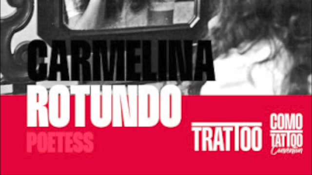 Carmelina Rotundo, poetess, TRATTOO alla Como Tattoo Convention 2025 &mdash; fotogramma dal video di Francesca Schiavone